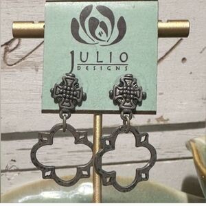 Julio Silver Gothic Style Earrings